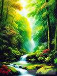 Rainbow Rainforest Ai Artwork