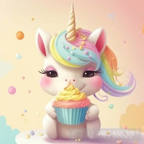 Rainbow Unicorn Animal Ai Art