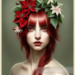 Red Berries Four Portrait Ai Art