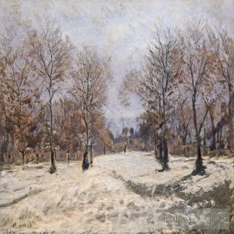 Snow in the Park-Painting-AI Art Shop