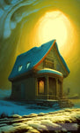 Snowy Winters Home Ai Artwork