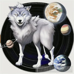 Solar System Wolf Animal Ai Art