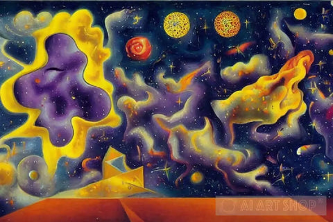 Space Fractals Abstract Ai Art