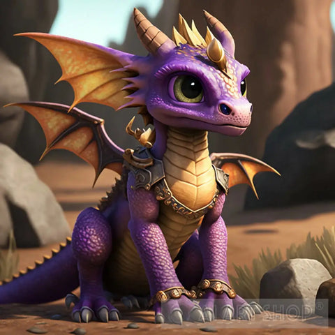 Spyro The Dragon 4K Animal Ai Art