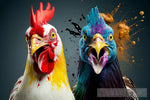 Squawking Chickens Animal Ai Art