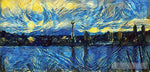 Starry Night: Seattle Abstract Ai Art