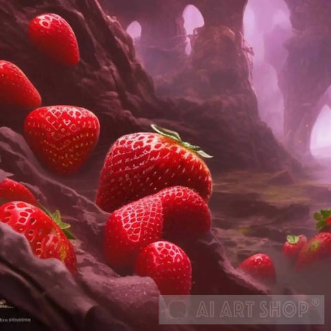 Strawberry Fruit #3 Nature Ai Art