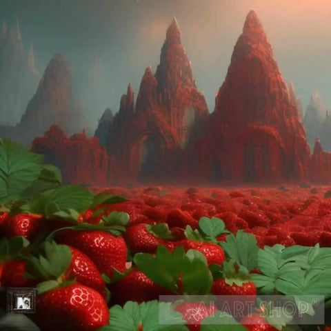 Strawberry Fruit #6 Nature Ai Art