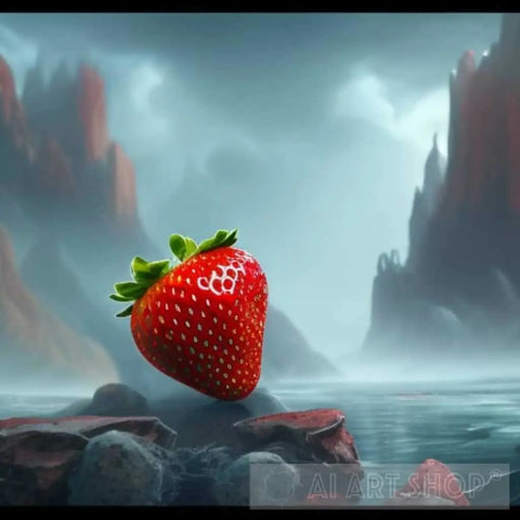 Strawberry Fruit Fantasy Nature Ai Art