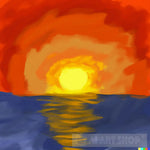 Sunset Painting Ai Painting