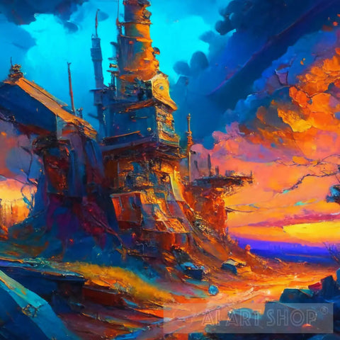 Technological Landscape Ai Painting