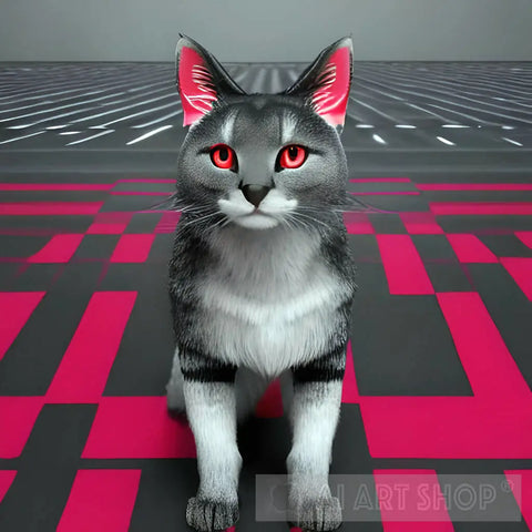 The Cat In The Labyrinth Animal Ai Art