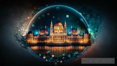 The Hungarian Parliament In Budapest Ai Artwork