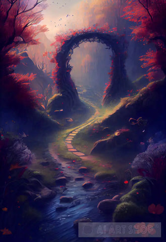 The Path To Garden Of Eden V3 Landscape Ai Art