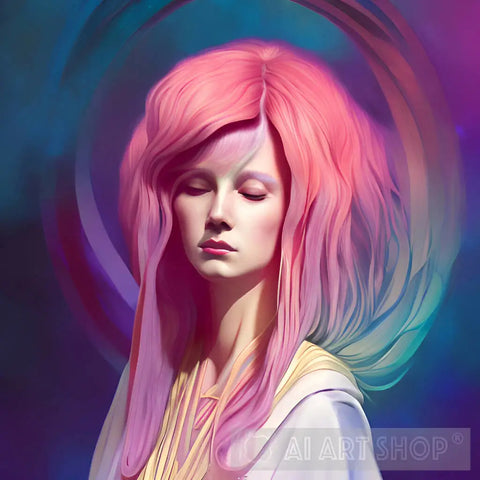 The Queen Of Saturn Is A Pink Floyd Fan Portrait Ai Art