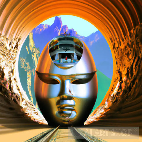 Train Surrealism Ai Art