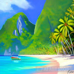 Tropical Destination Ai Artwork