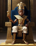 Thutmose III The Young Pharaoh Hatshepsut Brother Sitting On A Throne 1