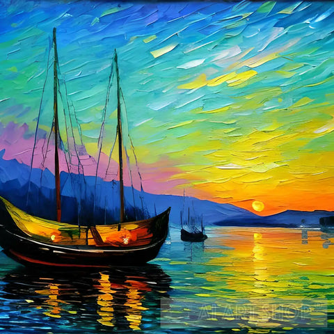 Van Gogh Sunset Ai Painting