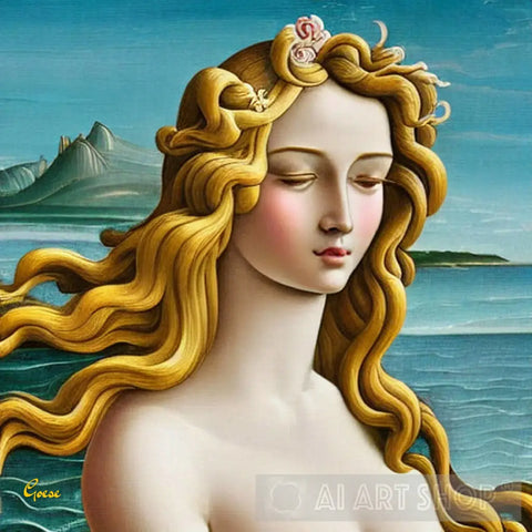 Venus By The Sea Ai Painting