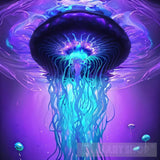 Vibrant Jellyfish (4 Piece) Animal Ai Art