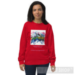 Vital Force Ai Art Unisex Organic Sweatshirt Red / S
