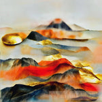 Volcanic Landscape Ai Painting