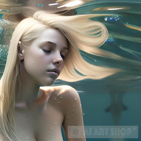 Water Goddess Surrealism Ai Art