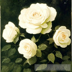 White Roses Still Life Ai Art